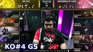 UOL vs SPY - Game 5 | Knockouts Play-Ins S9 LoL Worlds 2019 | Unicorns of Love vs Splyce G5