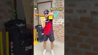 Making toe guard by using bat grip😳 #cricketshorts #cricketequipment #cricket