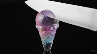 Slicing a Glass Ice Cream Cone
