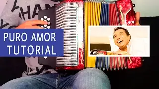 Puro amor - Diomedes Diaz | Tutorial de Acordeon (Freddy Zuluaga)