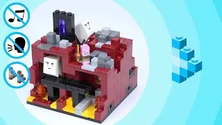 Lego Minecraft Micro World: The Nether - Full Length Build - Relaxing [Lego 21106]
