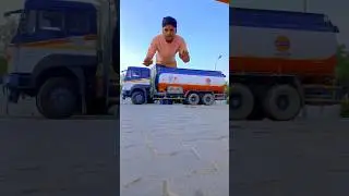 Indian oil tank truck 😱 jumping Jadu vfx magic kinemaster editing #vfx  #shortsfeed #magic #shorts