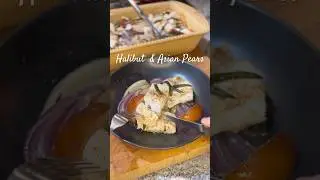 Halibut and Asian Pears #alaska #cooking #asmr #recipe #asmrfood #dinner #recipes #eating #halibut