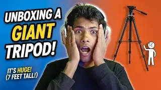 Ye Tripod Insaan Se Bada Hai 😳 | 7 Feet Giant Tripod Unboxing & Reality Check 🔥 #Tripod 