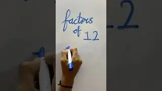 Factors of 12 #mathsbyjigs #education #knowledge #maths #factorsandmultiples #information #study