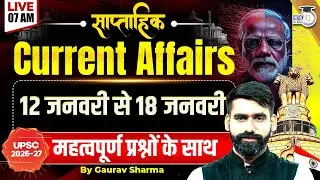 Weekly Current Affairs Capsule | UPSC Prelims & Mains | Polity–Economy–IR–S&T | StudyIQ IAS Hindi