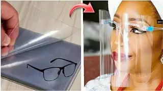 DIY Face shield &bull; Handmade PPE &bull; plastic face shield &bull; glasses face shield
