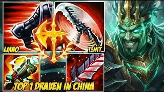 WILD RIFT CHINA TOP 1 DRAVEN IN CHINA - THEY COULDN'T WALK UP (AXE DIFF)