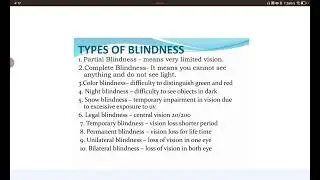 Blindness | Causes | Sign & Symptoms | Diagnosis | Management 