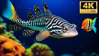 4K Ocean Escape | Gentle Water Flow and Beautiful Marine Life