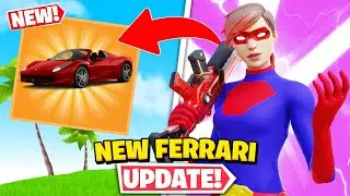 *NEW* FERRARI Update in Fortnite! (FASTEST CAR)