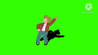 futurama fry dance shadows green screen