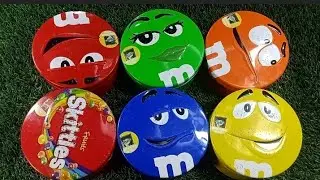 Satisfying Video | Unpacking 5 M&M'S and 1 Skittles Boxes with Candy ASMR