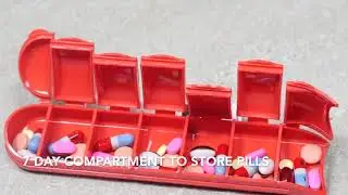 FillPill Water Bottle Medication Organiser