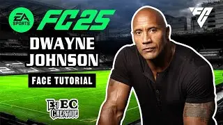Dwayne Johnson face tutorial creation - EA FC 25 proclubs and creere mod.  #how #howto #make