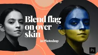 How To Blend Flag Over Skin Easily In Photoshop || Photoshop 2022 Tutorial