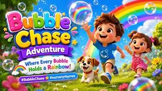 🌈✨ Bubble Chase Adventure: Where Every Bubble Holds a Rainbow! #BubbleChase #nurseryrhymes
