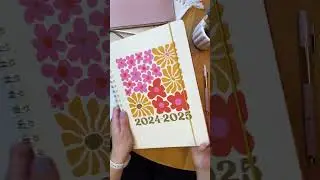 Retro Floral Teacher Planner l Southworth 2024 Retro Floral Twin Wire Planner l Teacher Planners