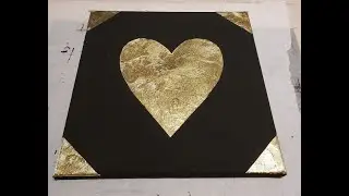 DIY Gold Leaf on Canvas Art