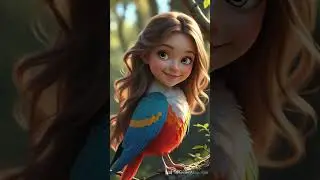 Beautiful Hybrid Bird-Girl Walking Animation | Realistic AI Art