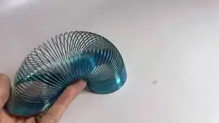 2.4&rdquo; metal colored spring coil fidget toy
