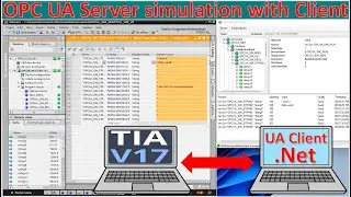 PLC S7-1500 OPC UA Server simulation with OPC UA Client Visual basic