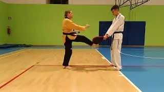 Niina Virtala_Finland_under 60 female_Speed kicking with target, 3rd Edinburgh open 2025