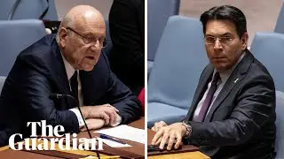 Lebanese PM and Israel's UN envoy speak at UN security council meeting