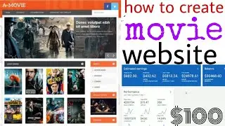 how to create movie website use blogger earn per month $100 free no investment