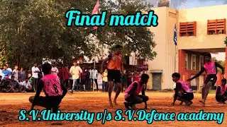 TURN 1 💪💥SV UNIVERSITY V/S SV Defence Academy intercollegiate Final match &hearts;️💪