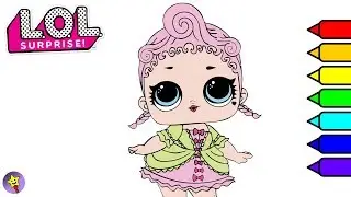 LOL Surprise Dolls Coloring Book Page Royal High-Ney Coloring Happy Magic Toys