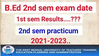 B.Ed 2nd sem practicum. Wbuttepa B.Ed 2nd sem exam. B.ed 2nd sem syllabus. B.Ed 1st sem Results.