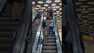 Hand touching prank 😜🔥 In Escalator #shorts #shortsfeed #funny #shortsviral #escalator #comedy