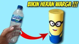 Stop Buang Botol Plastik Bekas !! Cara Membuat Celengan Dari Botol Plastik Bekas | Ide kreatif