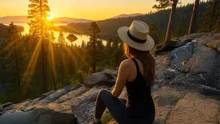 A Moment of Silence with Nature | Lake Tahoe&rsquo;s Soothing Waters | White Noise Sun Rise