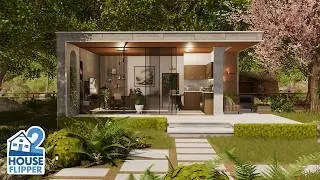 Step By Step Concrete House Build - House Flipper 2 - Forest Sandbox Mode Full Build and Tour
