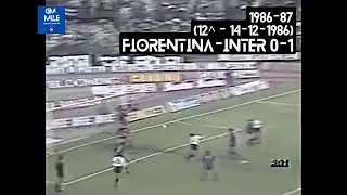 1986-87 (12^ - 14-12-1986) Fiorentina-INTER 0-1 [Passarella] Servizio DomenicaGol Rai