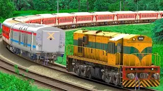 WDS6AD SHUNT LHB EXPRESS TRAIN COACH | BUMPY RAILROAD | RAILWORKS | INDIAN TRAIN SIMULATOR GAMEPLAY