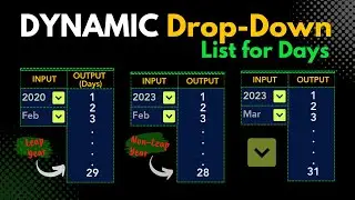 Create a Dynamic Year-Month-Day Drop-Down List in Excel | Excel in Hindi