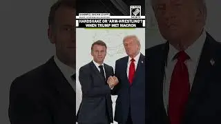 Trump, Macron engage in &lsquo;symbolic&rsquo; arm-wrestling moment during high-stakes Peace Summit talks