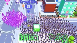 Crowd City World Record Map Control: 100.00% #shorts