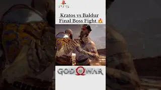 God of War 4 Kratos Vs Baldur Boss Fight (PS5 Gameplay) #shorts #ytshorts