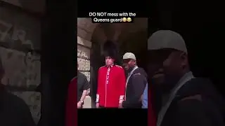 DO NOT mess with the Queens guard😂 #uk #britain #fyp #viral #crazy #fight #fypシ #shorts #wild #yt