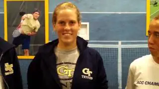 Post-Match Interview with Sophomores Hillary Davis, Lynn Bla