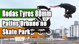 Diego Rachadel testando as novas rodas Tyres 80mm com o Patins RT Urban da HD Inline