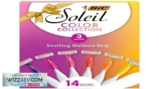BIC Soleil Smooth Colors Women's Disposable Razors With Vitamin E Lubricating Strip Review