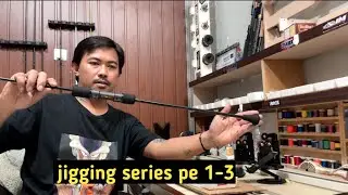 Удилище для джиггинга CUSTOM PE 1-3, полностью чёрное. Видео полной сборки...