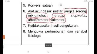 OSN IPA SMP Silabus, Besaran, Satuan, dan Alat ukur