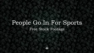 No Copyright Background People Go In For Sports Video - Free Stock Footage