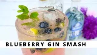 Blueberry Gin Smash Cocktail | The Gintern